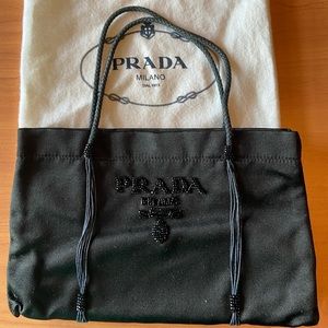 Prada Silk Clutch Handbag